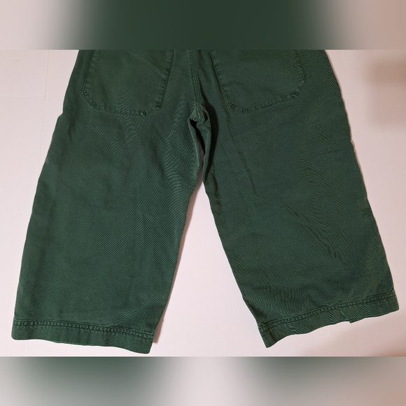 💎NWOT Free People "Keep Calling" Green Crop (Jorts) Pants - Picture 10 of 15